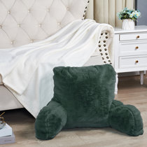 The big one faux outlet fur bed rest pillow